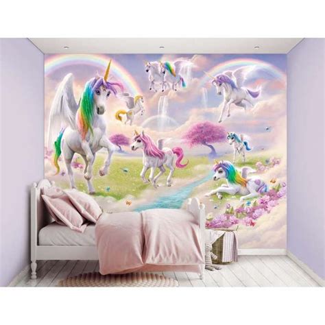 Dive into a World of Imagination with a Walltastic Magical Unicorn Wall Mural